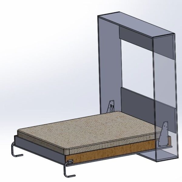 Murphy - Kit de herrajes para cama con resorte de gas de lujo de dos  etapas, sin esfuerzo para tirar hacia abajo y plegar, diseño inteligente  que